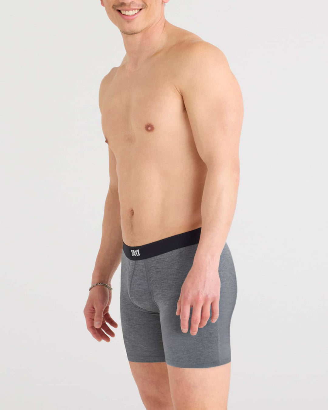 Vibe Fly Front Boxer Briefs - Grey Heather