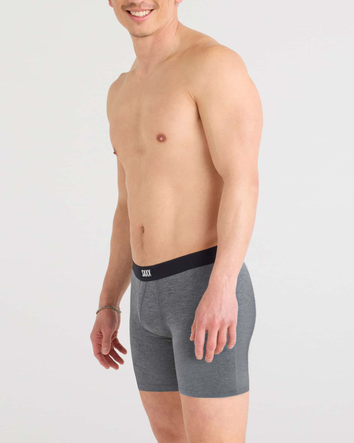 Vibe Fly Front Boxer Briefs - Grey Heather
