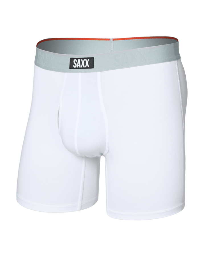 Soft Cotton Boxer Briefs - White