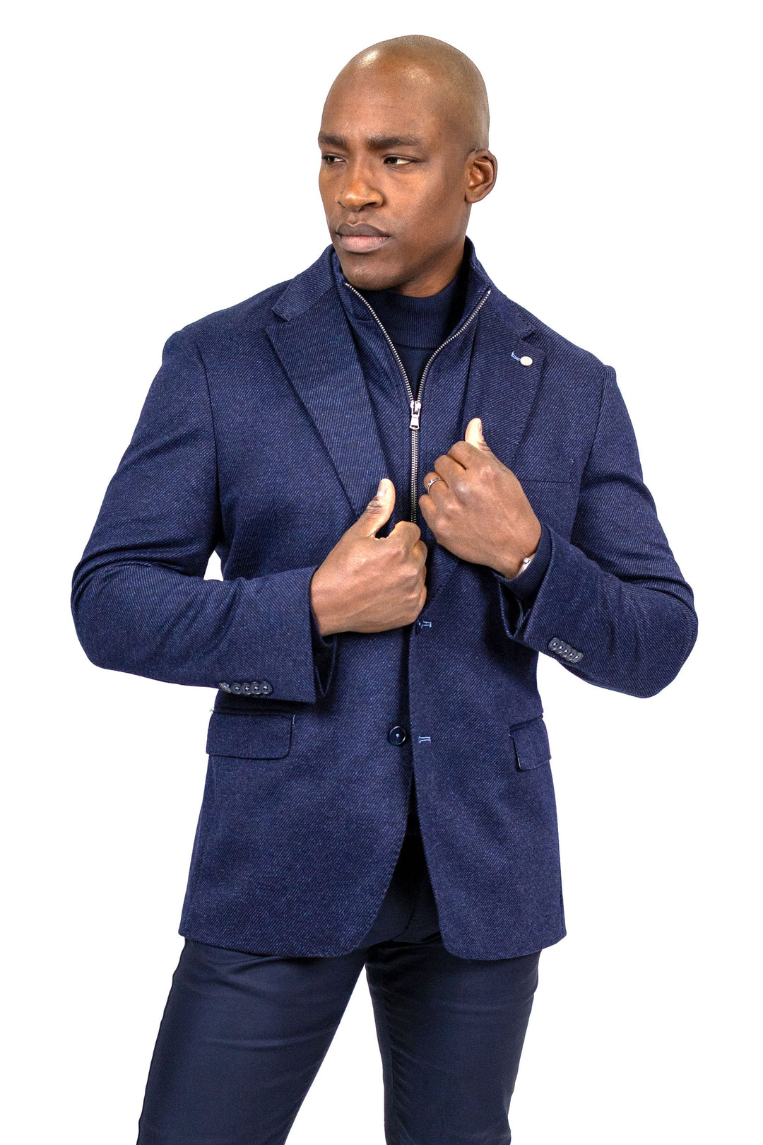 Branson Hybrid Jacket - Navy